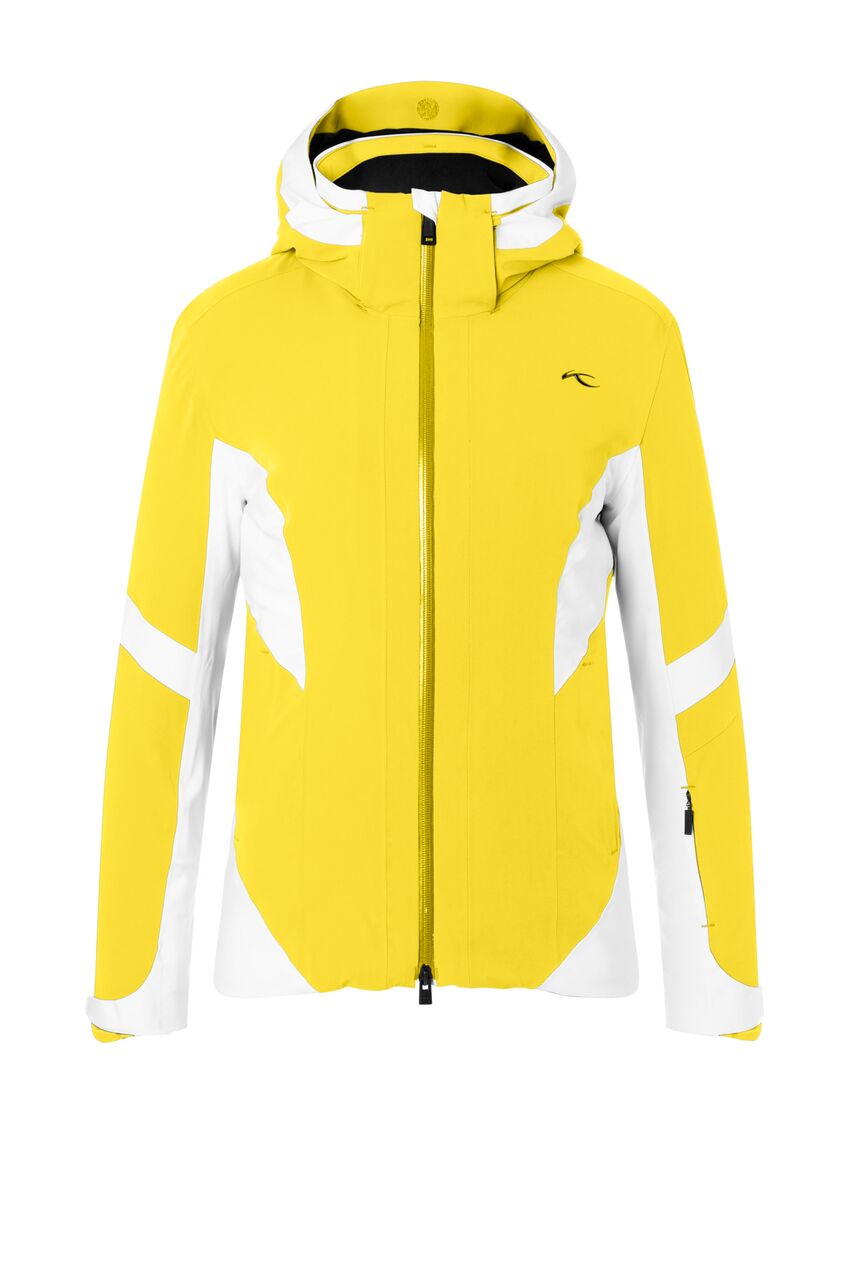 Kjus - bunda Z Laina Jacket buttercup/white Velikost: 36