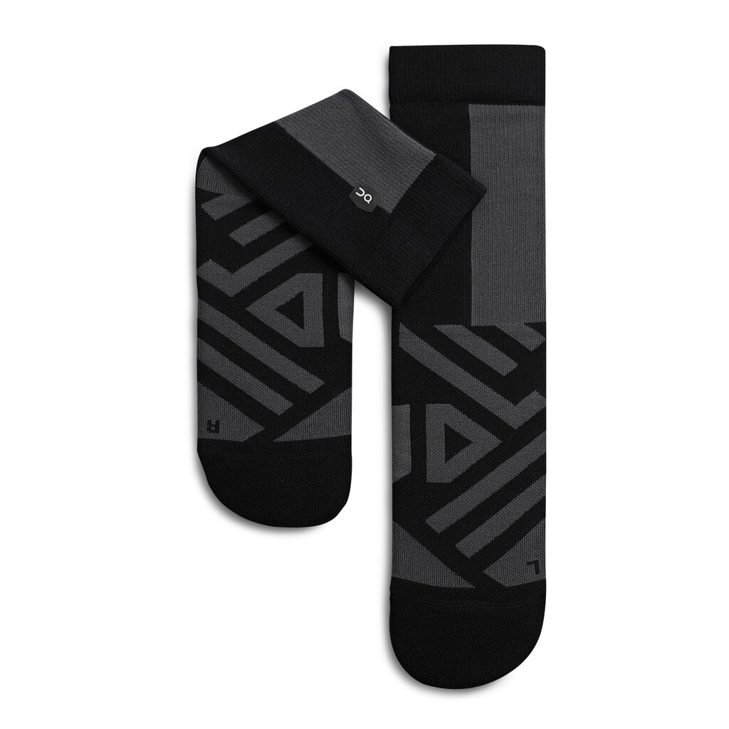 On ponožky Performance High Sock M black shadow Velikost: 44-45