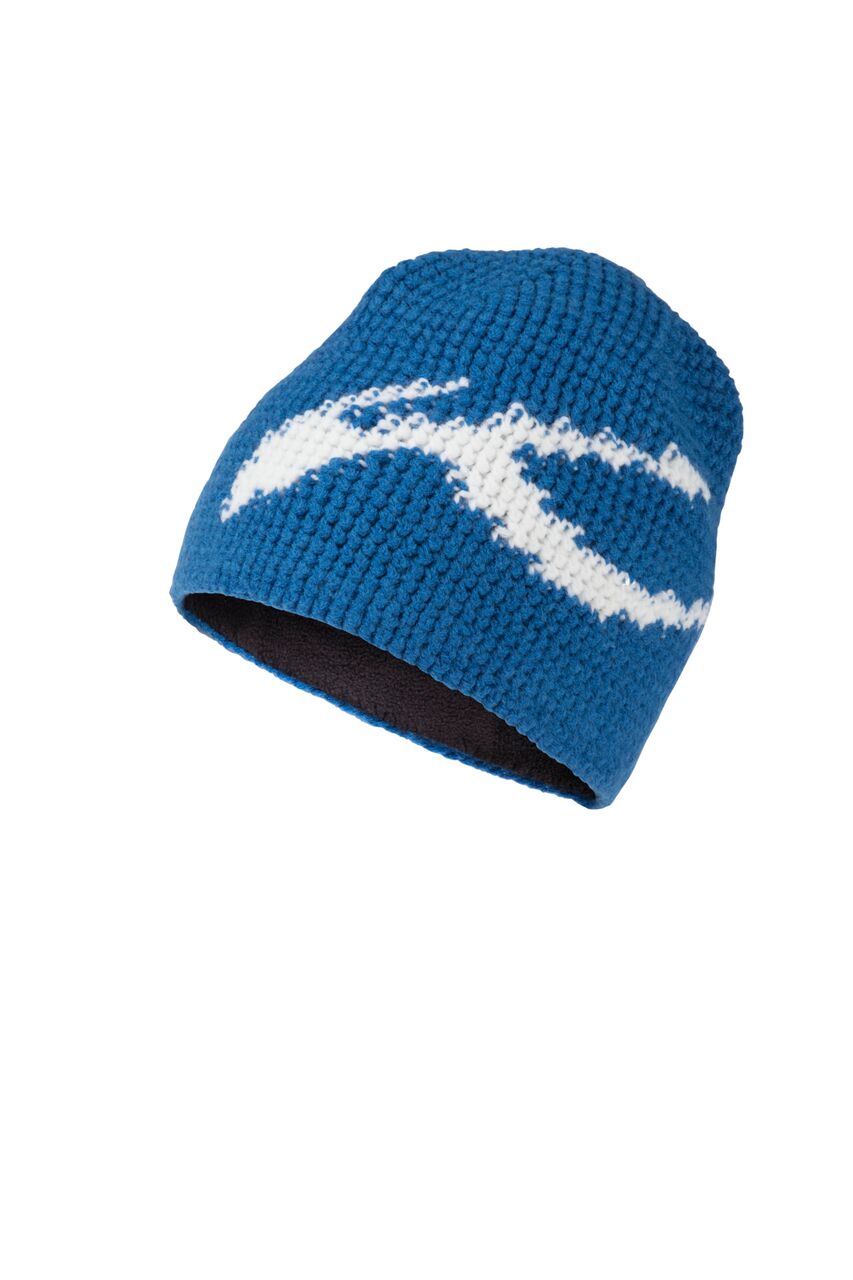 Levně Kjus čepice Crochet Beanie blue/white