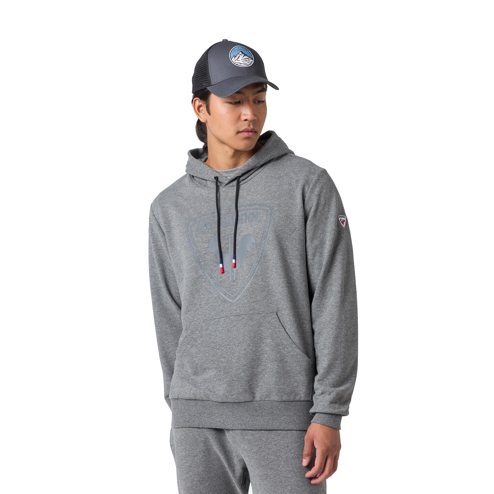 Rossignol mikina Logo Sweat Hood Fl heather grey Velikost: L