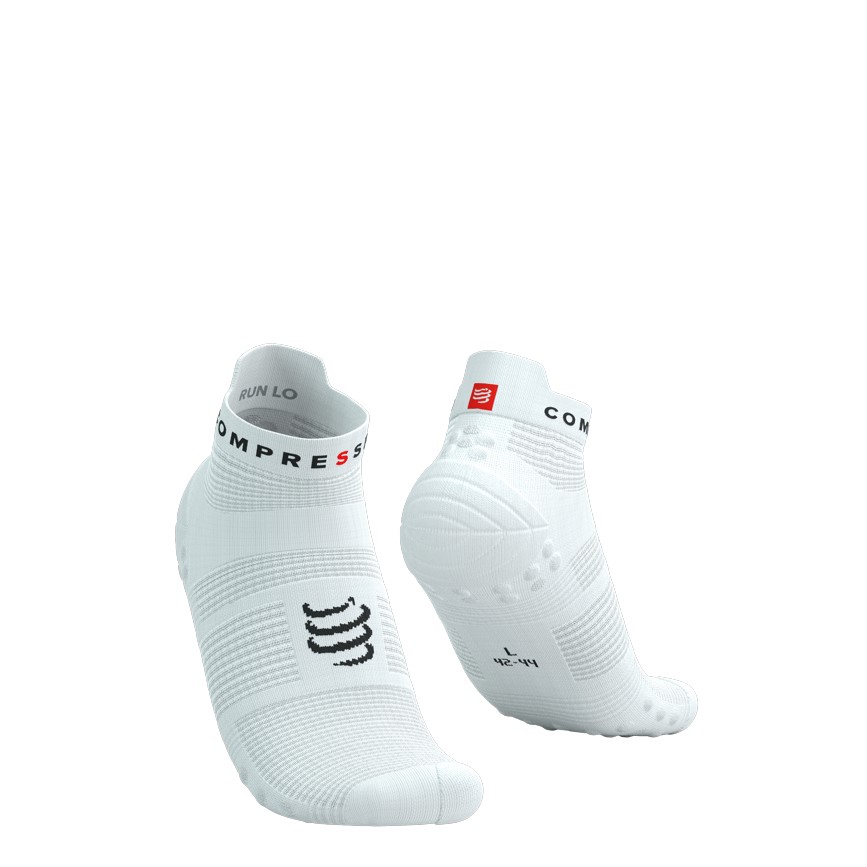 Compressport ponožky Pro Racing Socks V4.0 Run Low white black Velikost: T4