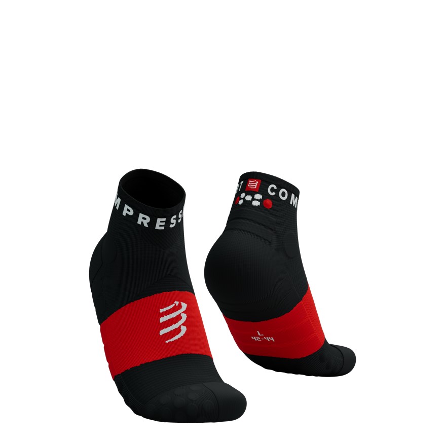 Compressport ponožky Ultra Trail Low Socks black red Velikost: T2
