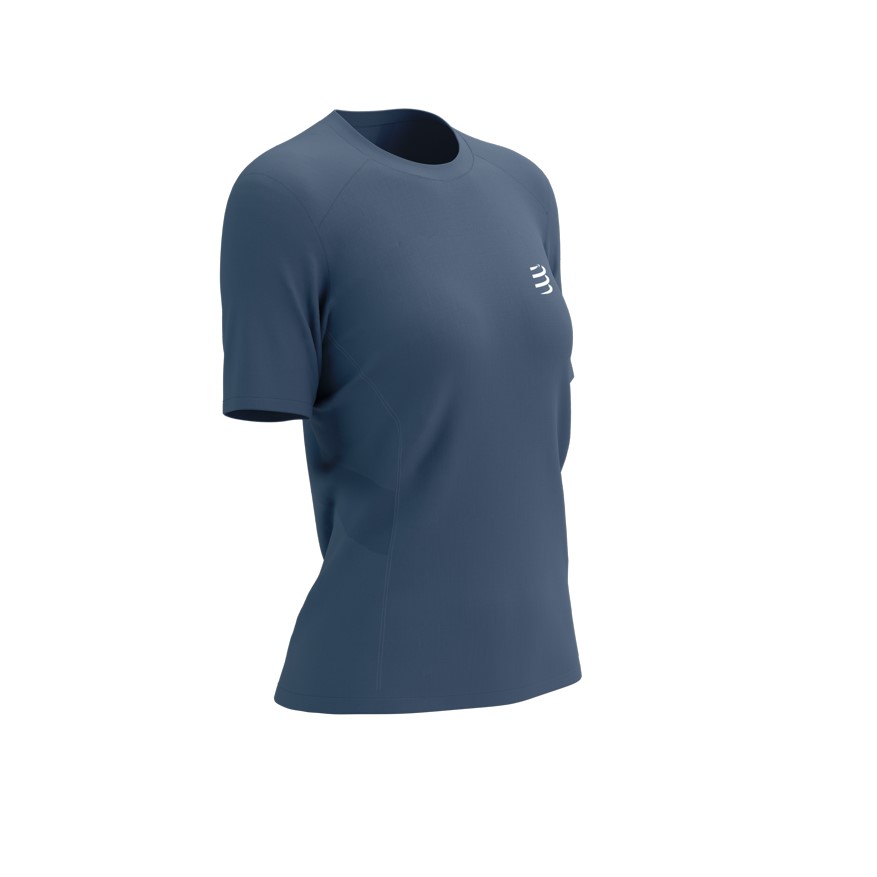 Compressport tričko Performance Ss Tshirt W indigo Velikost: S
