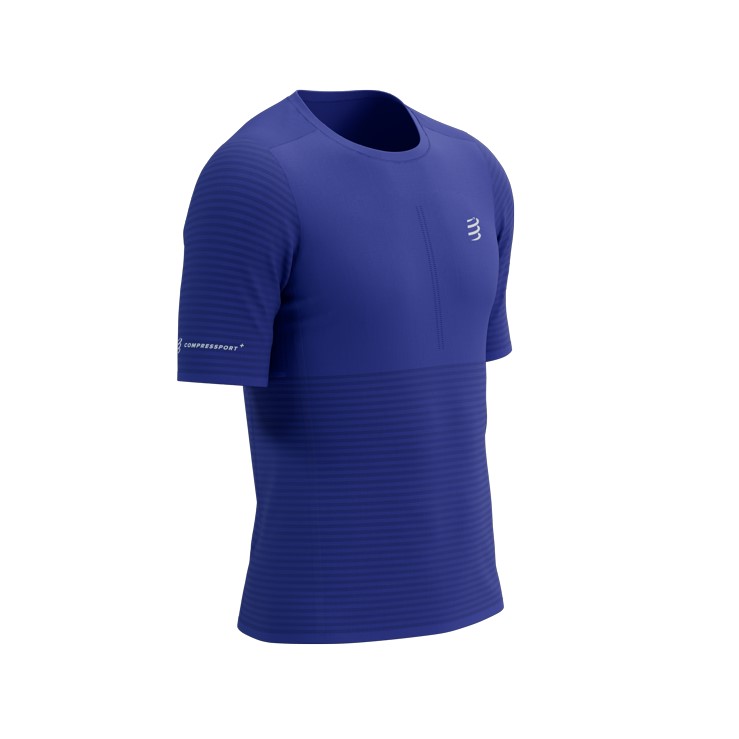 Compressport tričko Pro Racing Ss Tshirt M dazz blue Velikost: L