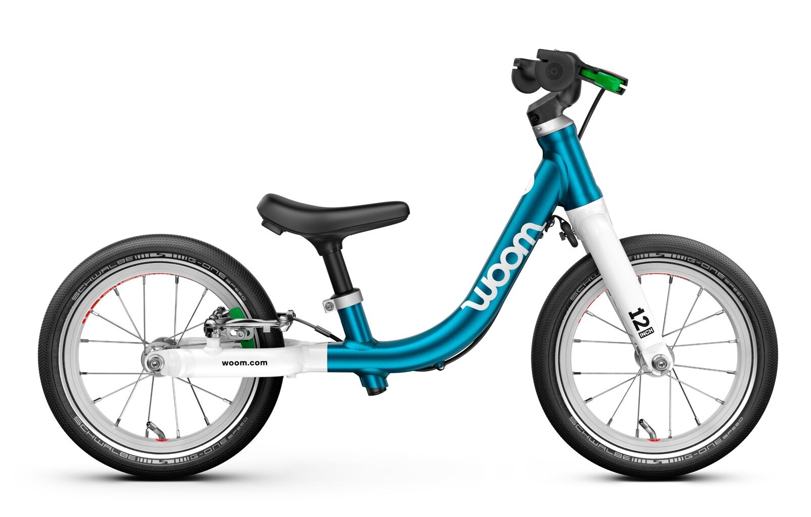 odrážadlo Woom 1 Go metallic blue Velikost: 12