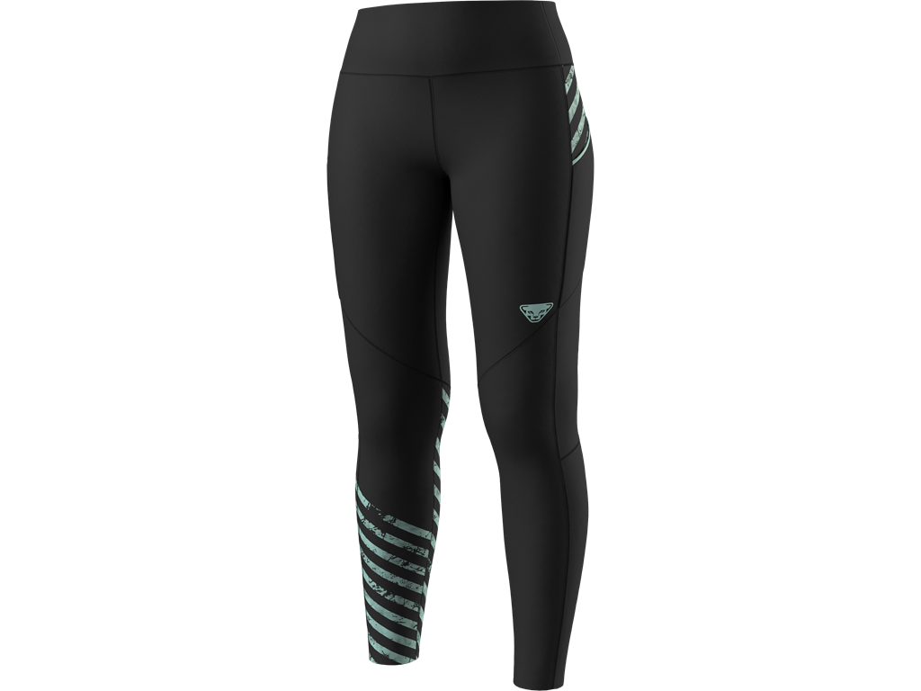 Dynafit legíny Trail 7/8 Tights W black out  jadelite Velikost: XS