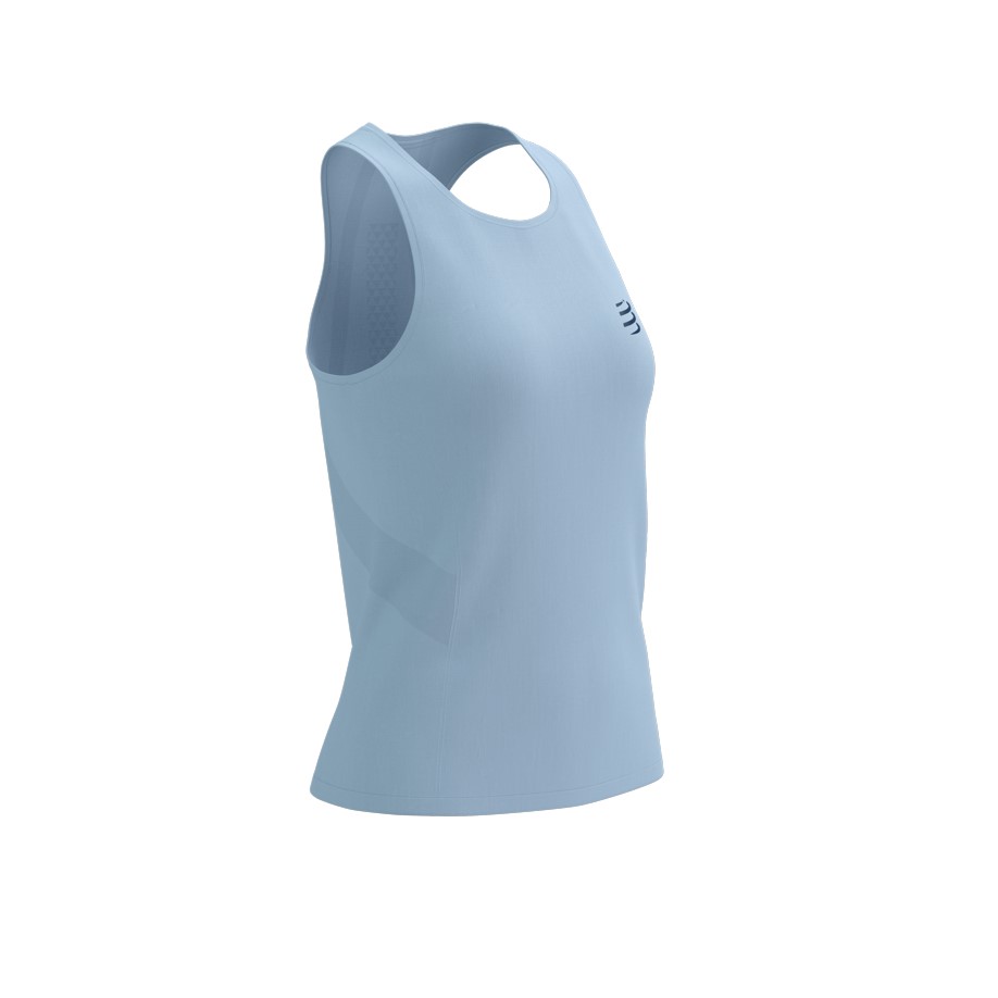 Compressport tielko Performance Singlet W cashmere blue Velikost: M