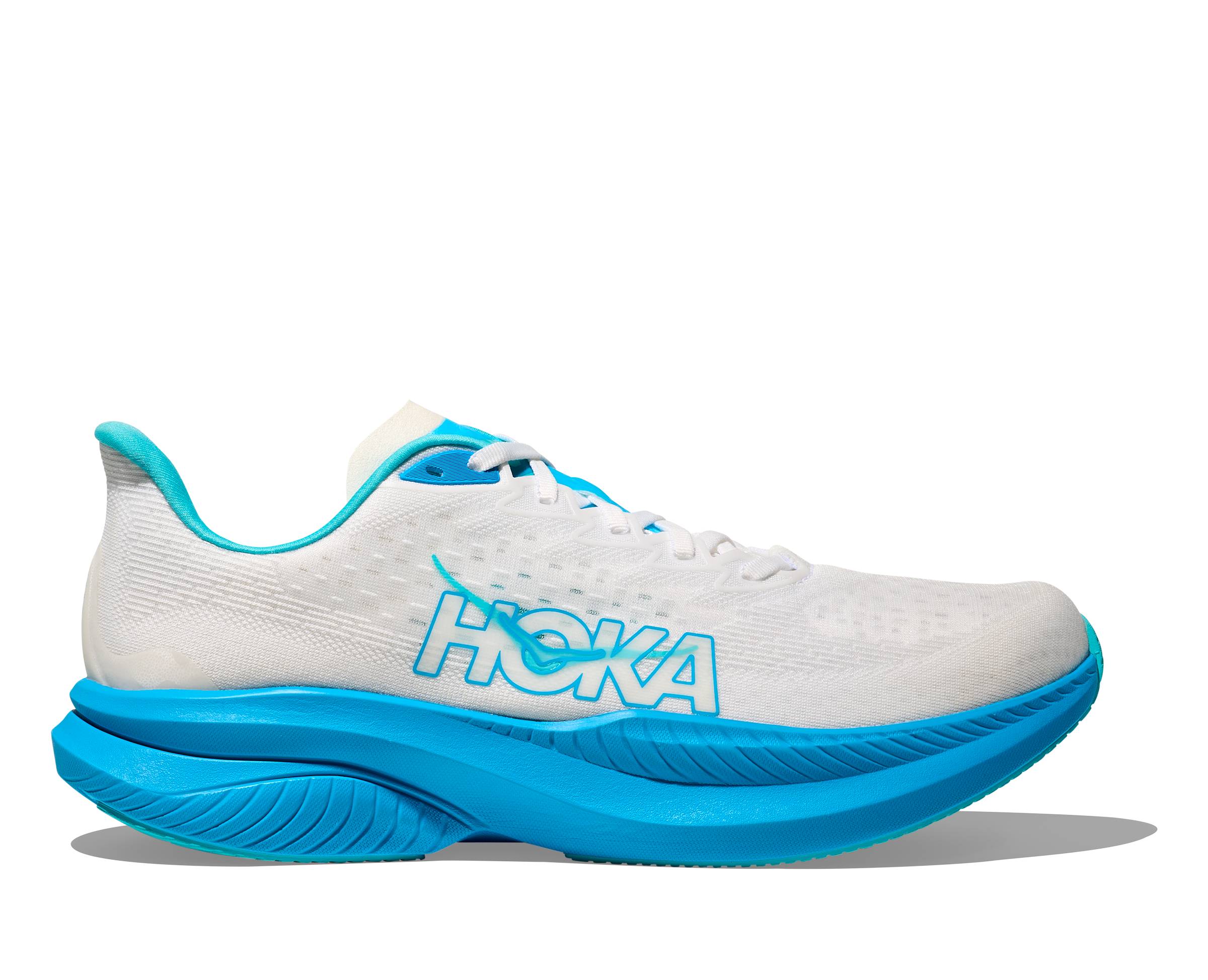 Hoka One One obuv Mach 6 white skyward blue Velikost EU: 45 1/3