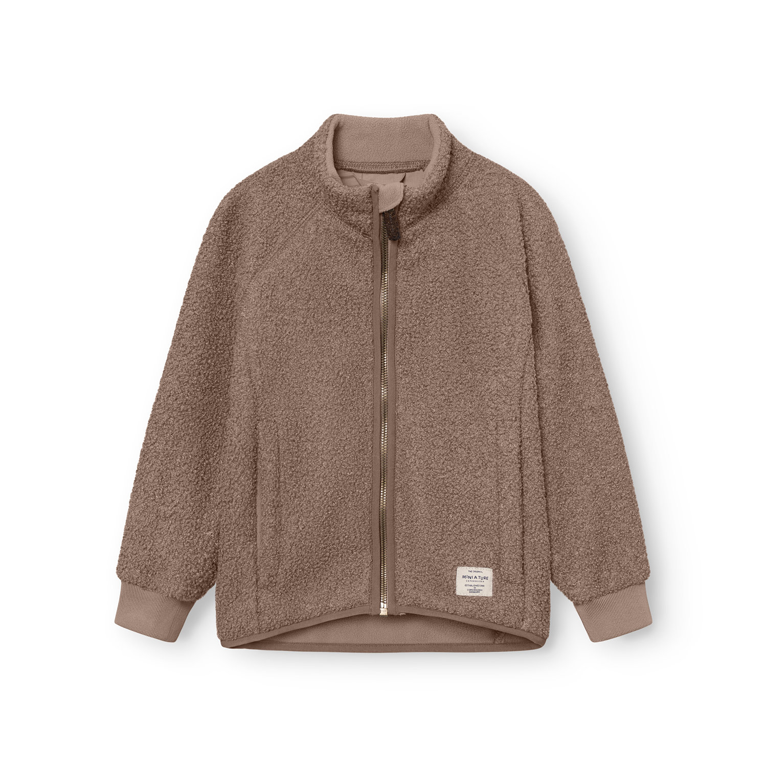 MINI A TURE fleece bunda Matcedric grey brown Velikost: 110