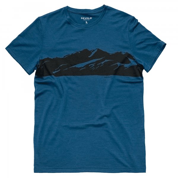 Devold tričko Classic "View" Tee M flood Velikost: M