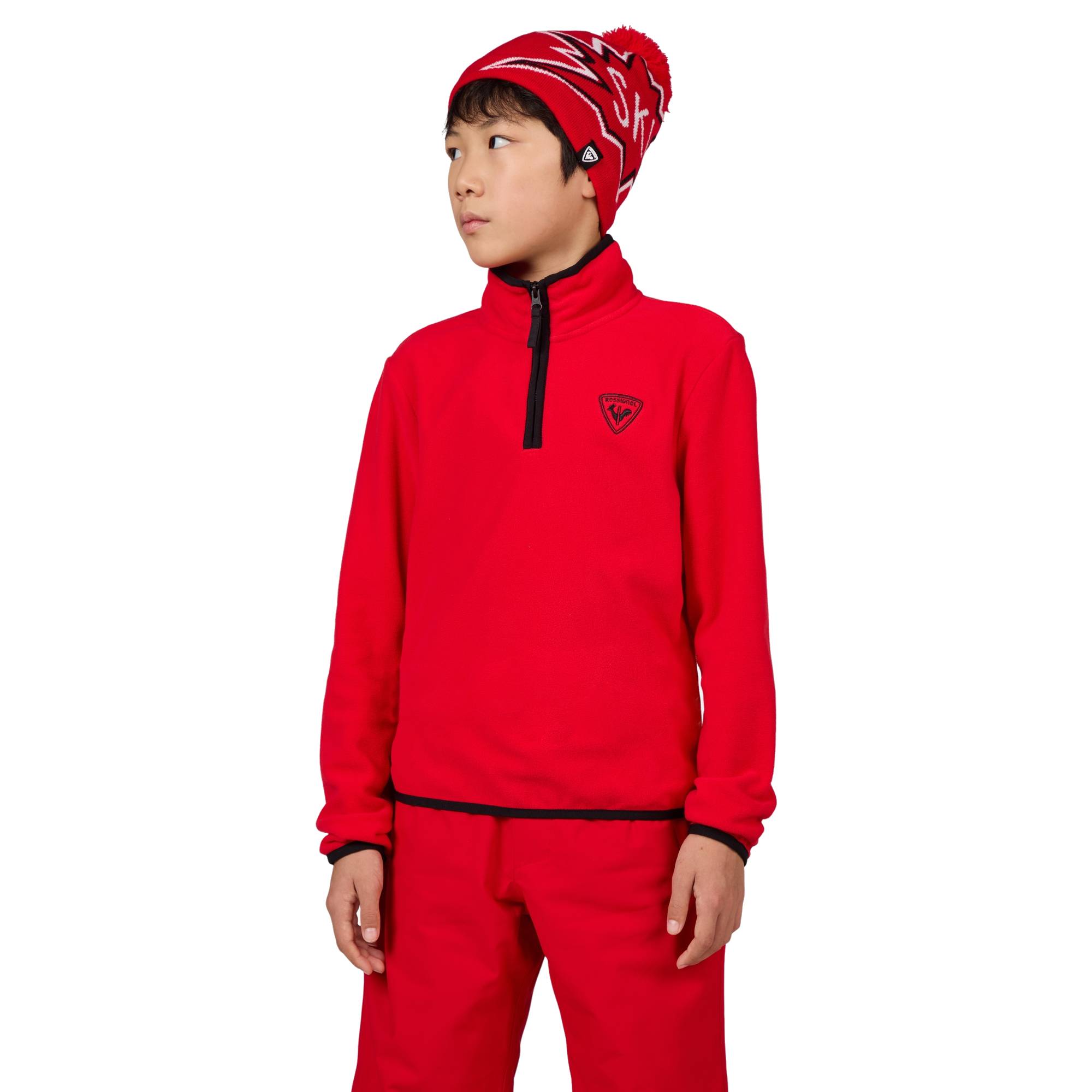 Rossignol mikina Jr Strawpile Fleece Hz sports red Velikost: 8