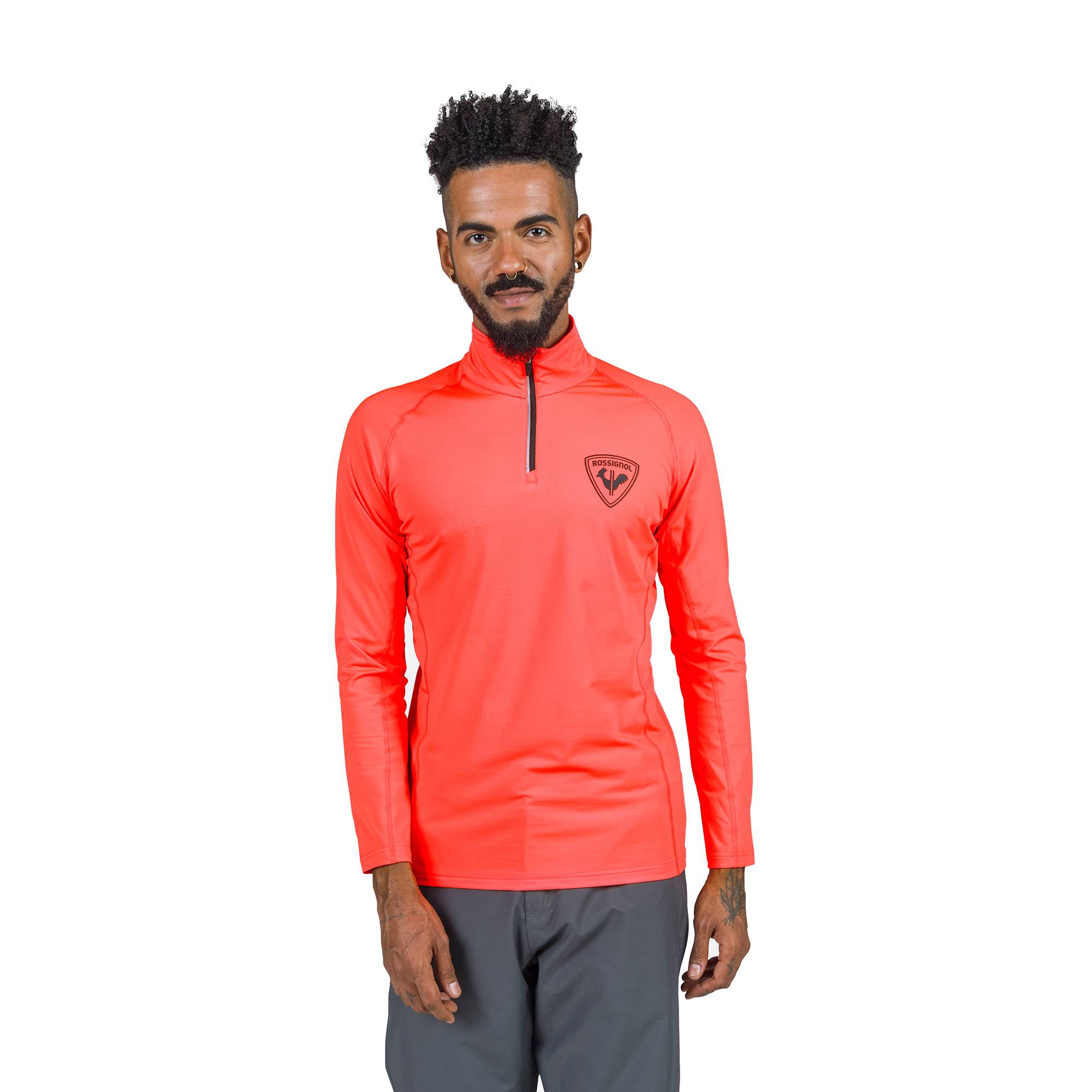 Rossignol mikina New Hero Classique Hz neon red Velikost: M