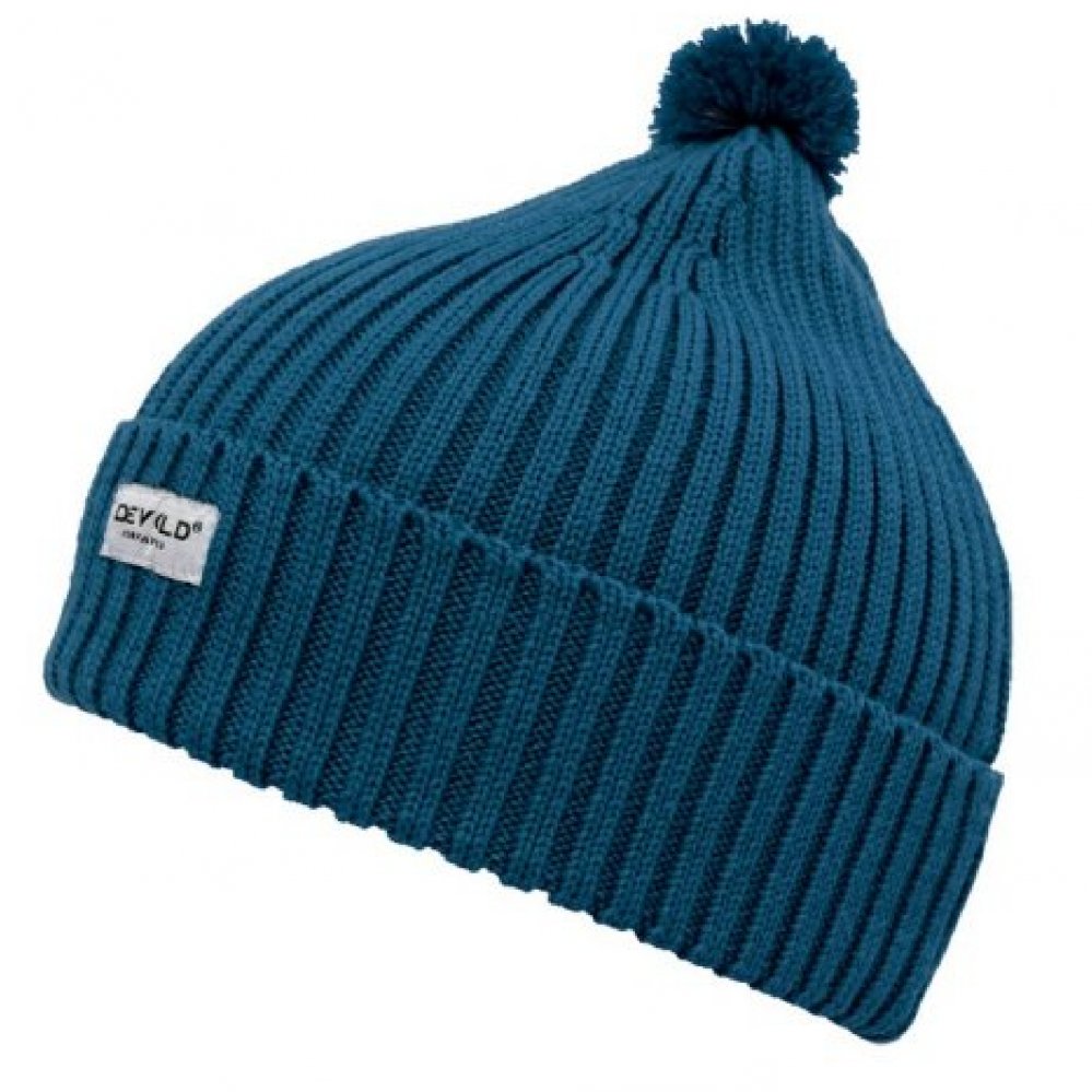 Devold čepice Skolma Merino Kid flood Velikost: 54