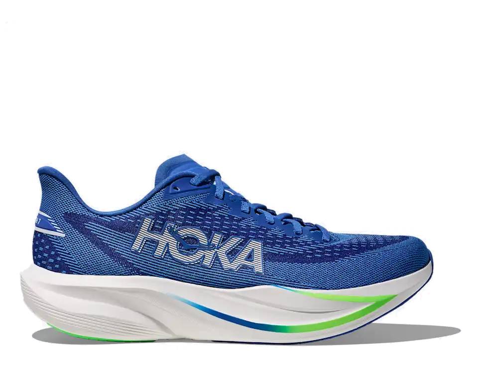Hoka One One obuv Mach 7 M cobalt blue - neon green Velikost EU: 46