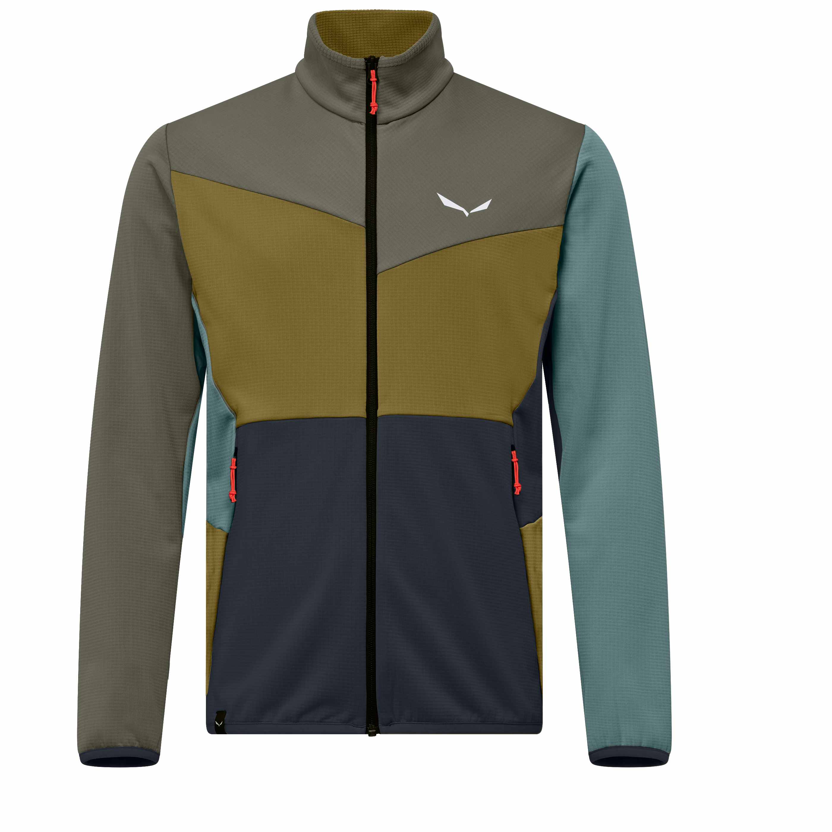 Salewa mikina  Puez Cammino Pl Jkt M faded green-multi Velikost: XL