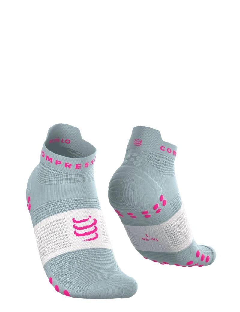 Compressport ponožky Pro Racing Socks V4.0 Run Low ether-neon pink Velikost: 35-38