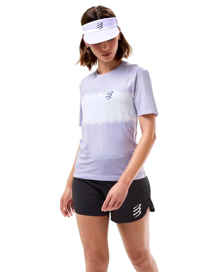 Compressport tričko Performance Ss Tshirt W lavender-white Velikost: S