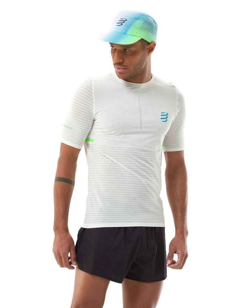 Compressport tričko Pro Racing Ss Tshirt M star white Velikost: L