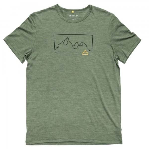 Devold tričko Active "Outline" Tee M forest Velikost: XL