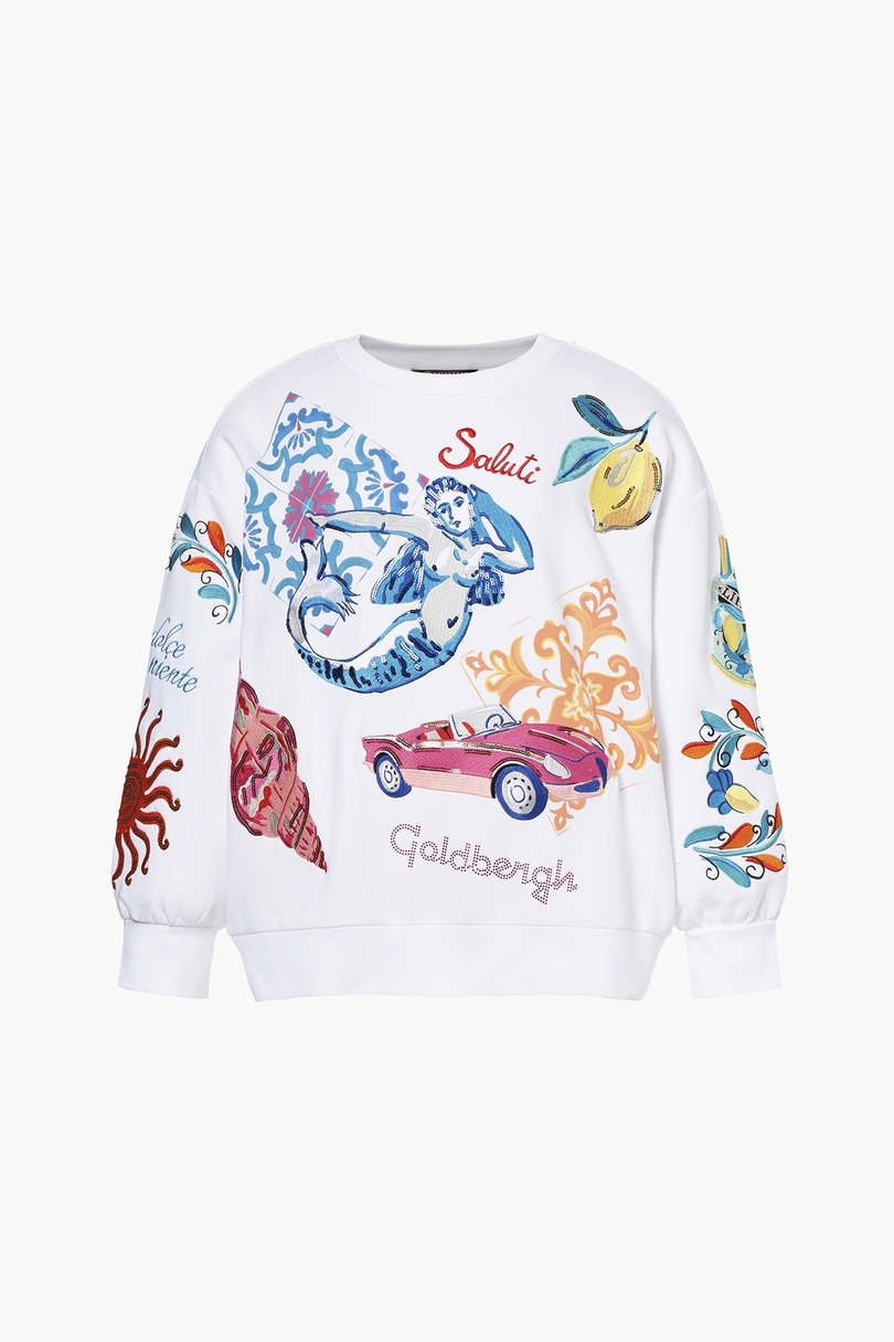 Goldbergh mikina Seraphina white Velikost: S