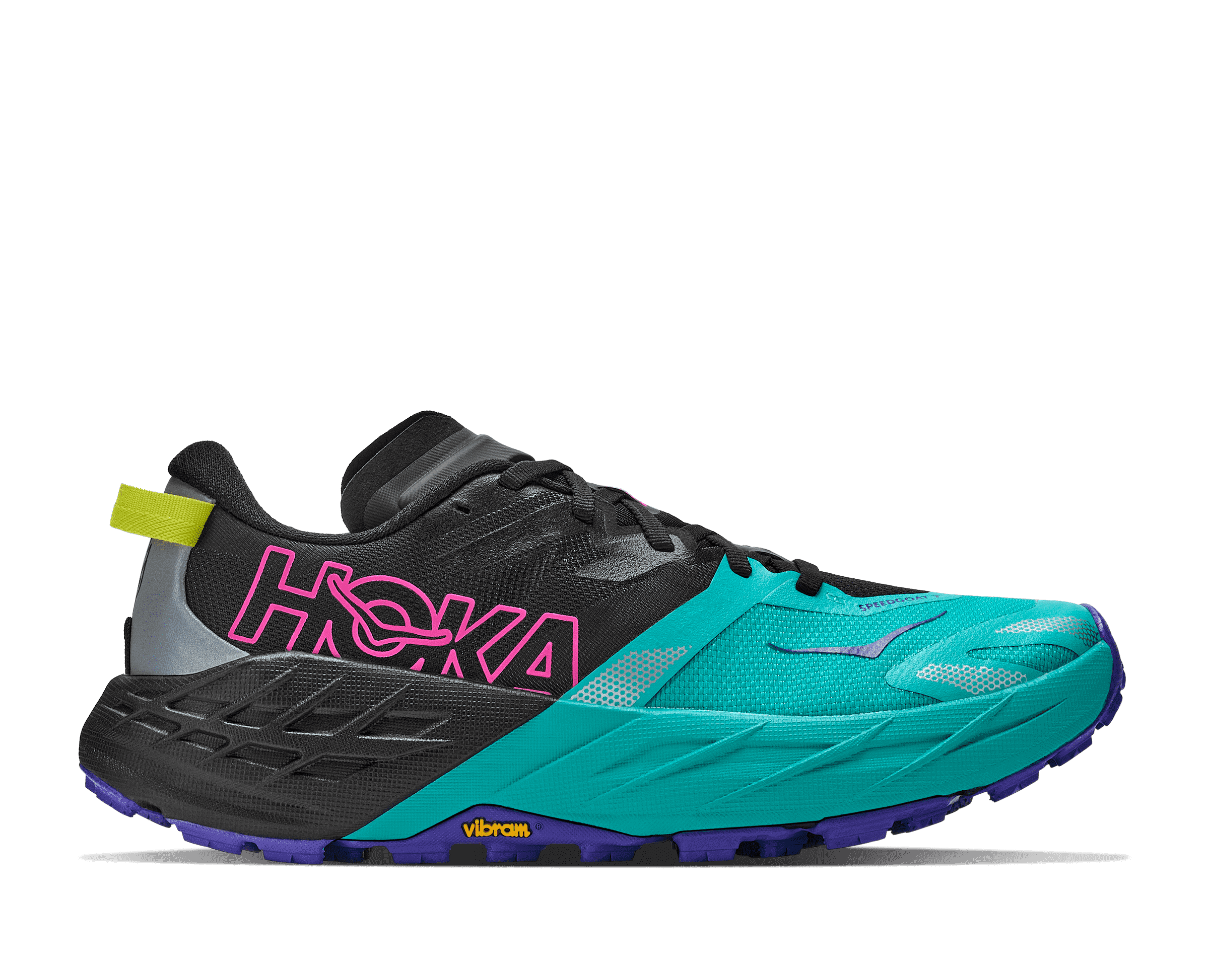 Hoka One One obuv Speedgoat 7 W black-electric aqua Velikost EU: 40