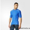 2017 Adidas Techfit Chill Short Sleeve Tee Blue Adidas Canada Clothing Blue Ay3671[1]