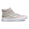 VANS - obuv STR  SK8-HI SLIM CUTOUT (PERF SUEDE) silver cloud/true white (Velikost 4.5)