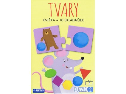 Tvary - knižka + 10 skladačiek