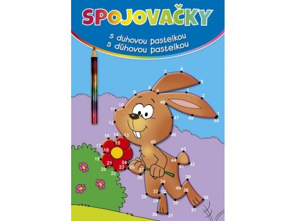 Spojovačky s dúhovou pastelkou - zajac