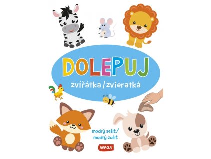 Dolepuj zvieratká - modrý zošit
