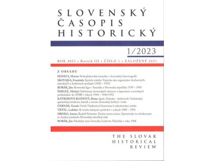 Slovenský časopis historický 1/2023