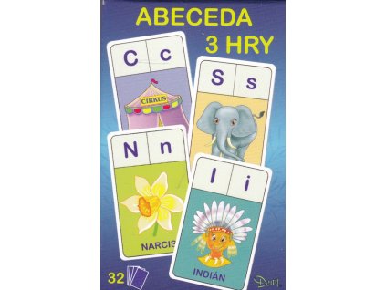 Abeceda - 3 hry - karty