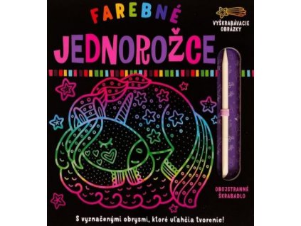 Farebné jednorožce - Vyškrabovacie obrázky