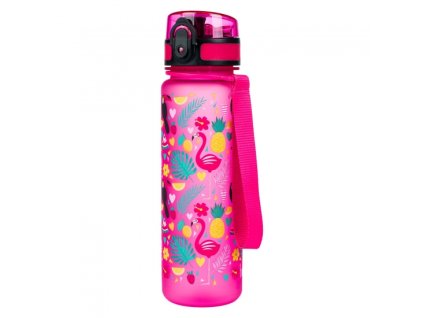 Tritanová fľaša na nápoje Plameniaky, 500 ml