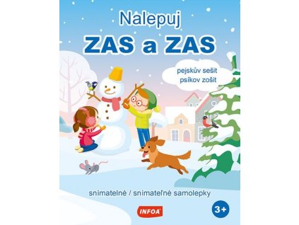 Nalepuj zas a zas - Psíkov zošit - snímatelné samolepky
