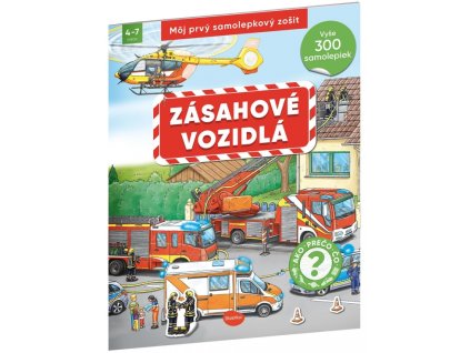 Môj prvý samolepkový zošit – ZÁSAHOVÉ VOZIDLÁ