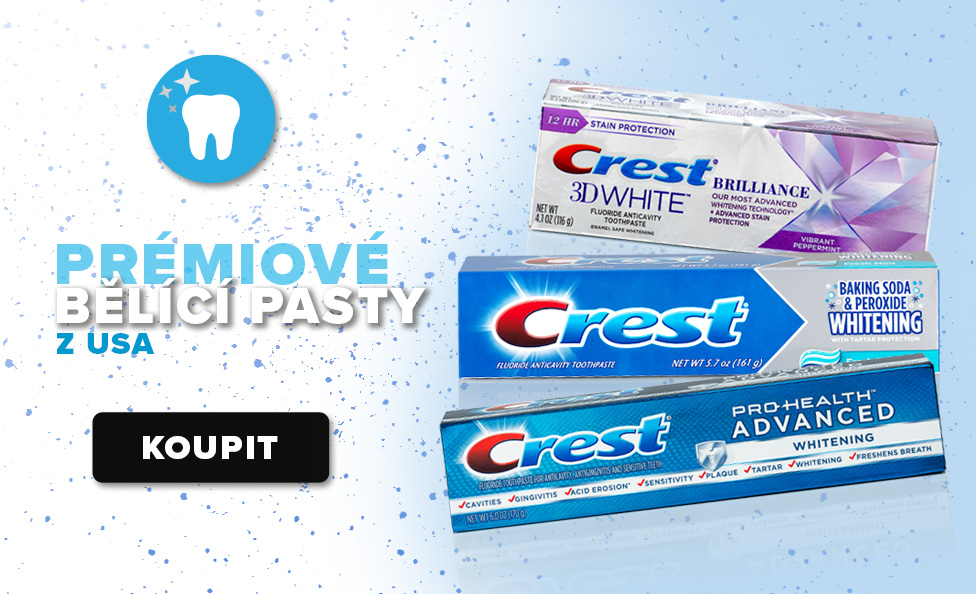 Bělící zubní pasty Crest 3D White