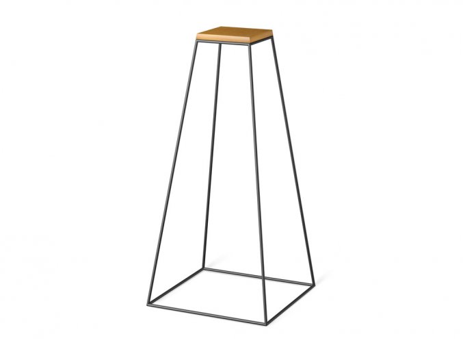 frustum table grande black wood small dub