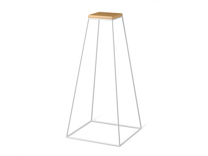 frustum table grande white wood small dub