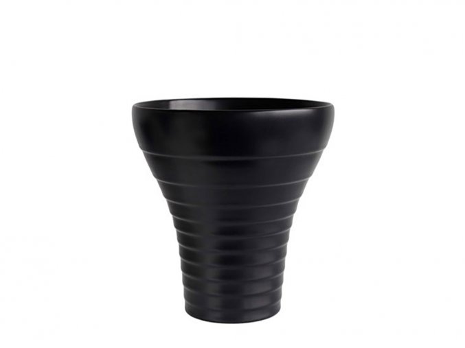 Váza ASA Selection STEPS 26 cm, černá