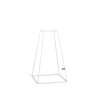 Stojan na květiny Frustum Tall 70cm White + Květináč bílý
