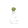 Stojan na květiny Frustum Tall 70cm White + Květináč bílý