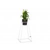 Stojan na květiny Frustum Tall 70cm White + Květináč bílý