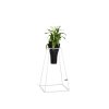 Stojan na květiny Frustum Tall 70cm White + Květináč bílý