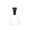 Stojan na květiny Frustum Tall 70cm White + Květináč bílý