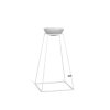 Stojan na květiny Frustum Tall 70cm White + Květináč bílý