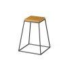 frustum table black wood small dub