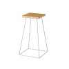 frustum table tall white wood big dub