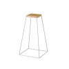 frustum table tall white wood small dub