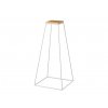 frustum table grande white wood small dub